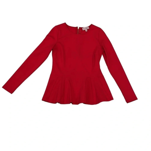 Philosophy Republic Clothing Tunic Pleated Blouse Red Size Small S - Picture 4 of 17